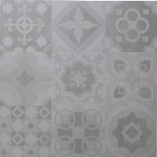 Patterned concrete tiles